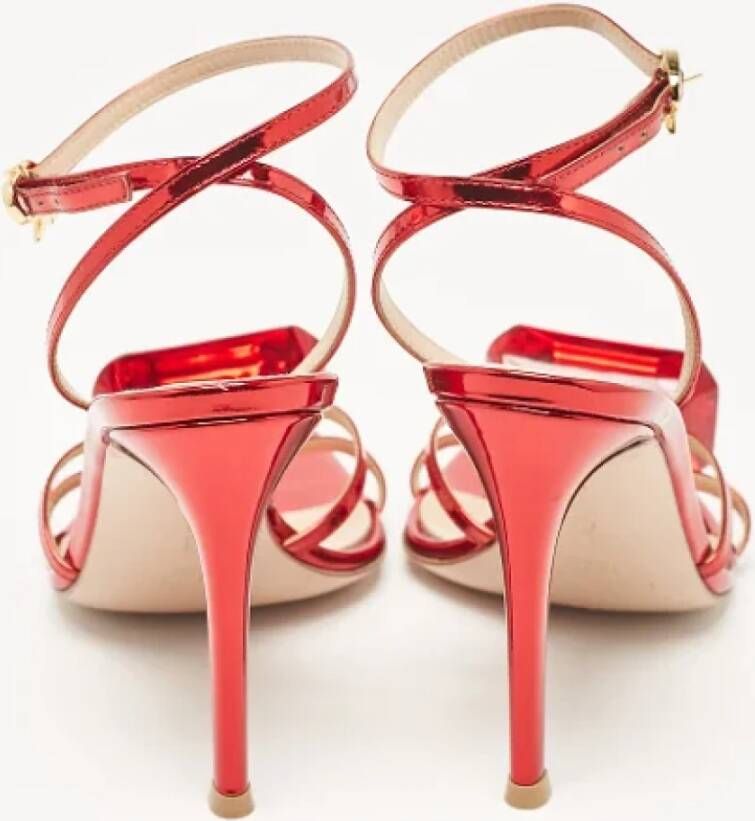 Gianvito Rossi Pre-owned Leather sandals Red Dames