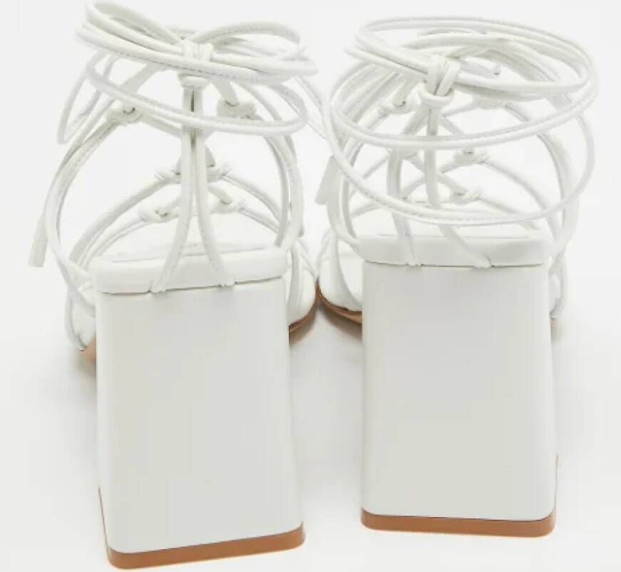 Gianvito Rossi Pre-owned Leather sandals White Dames