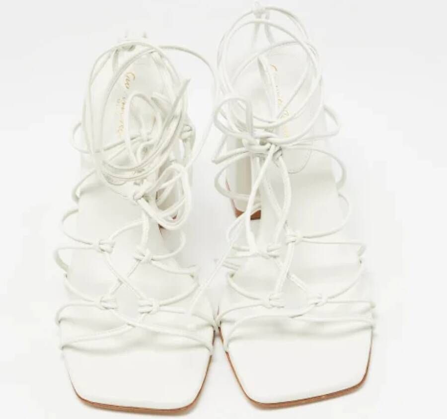 Gianvito Rossi Pre-owned Leather sandals White Dames