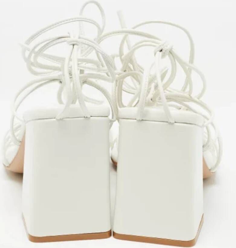 Gianvito Rossi Pre-owned Leather sandals White Dames