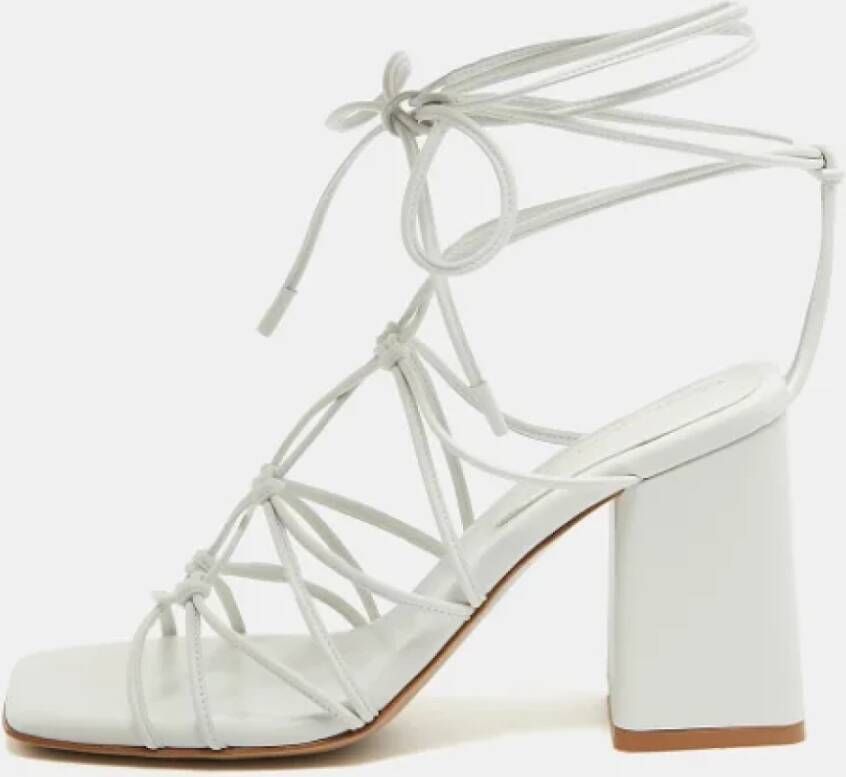 Gianvito Rossi Pre-owned Leather sandals White Dames