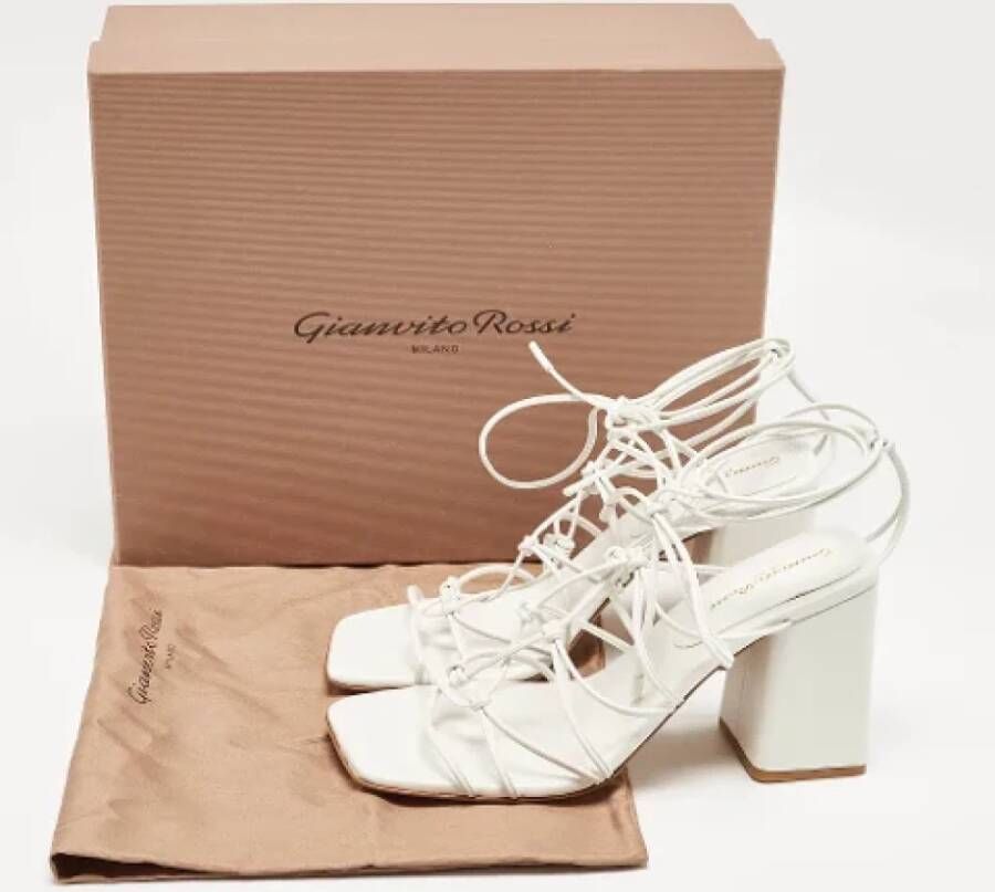 Gianvito Rossi Pre-owned Leather sandals White Dames