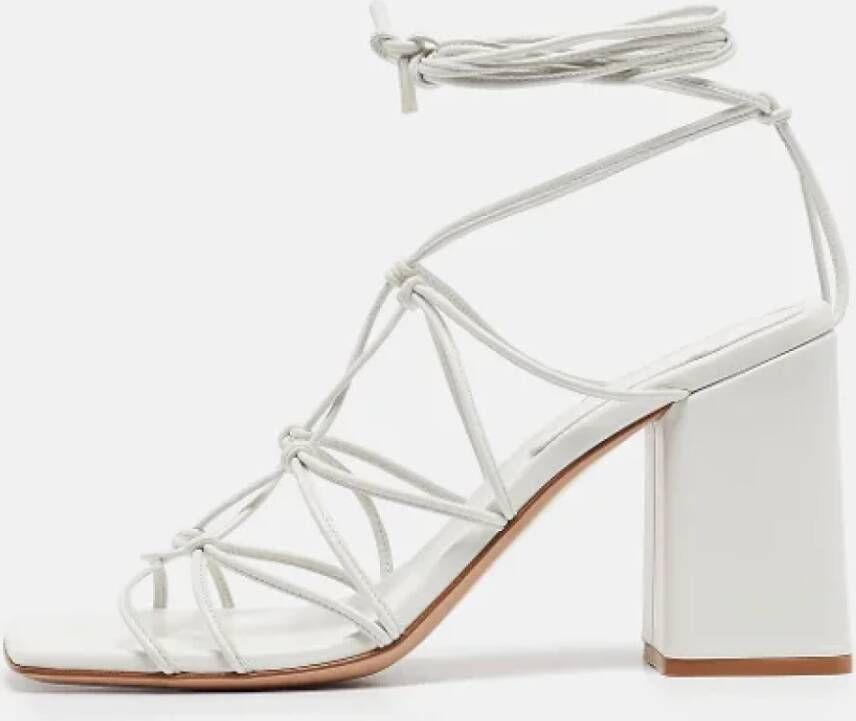 Gianvito Rossi Pre-owned Leather sandals White Dames