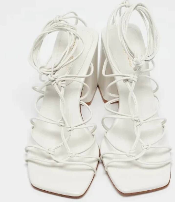 Gianvito Rossi Pre-owned Leather sandals White Dames