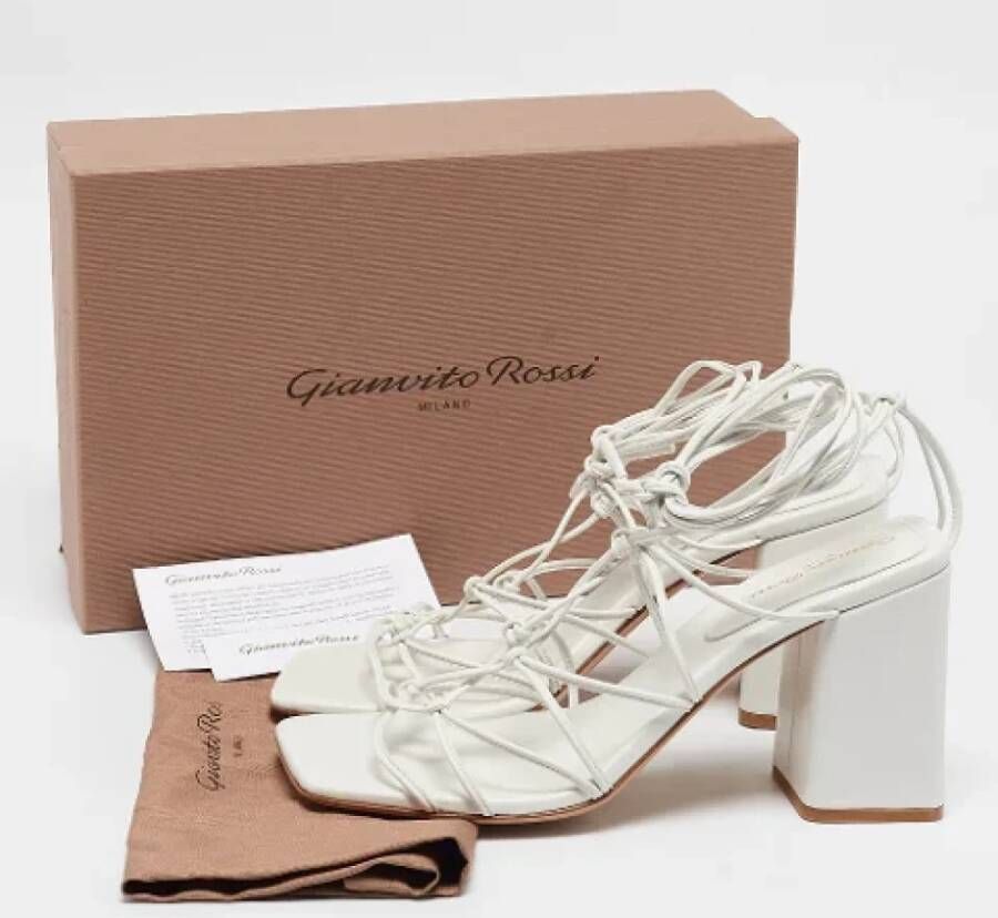 Gianvito Rossi Pre-owned Leather sandals White Dames