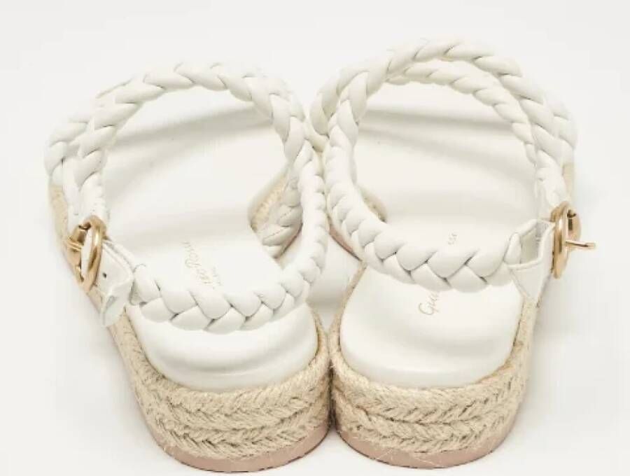 Gianvito Rossi Pre-owned Leather sandals White Dames