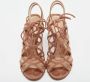 Gianvito Rossi Pre-owned Mesh sandals Brown Dames - Thumbnail 3