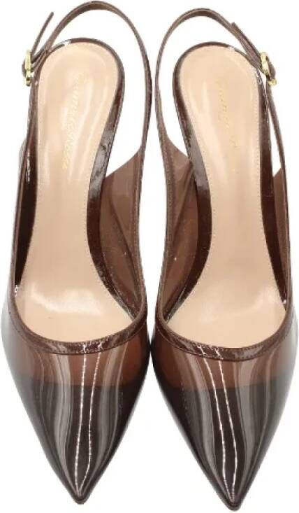 Gianvito Rossi Pre-owned Plastic heels Brown Dames