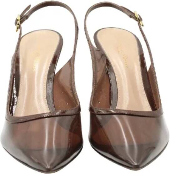 Gianvito Rossi Pre-owned Plastic heels Brown Dames