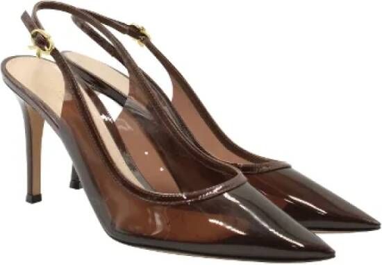 Gianvito Rossi Pre-owned Plastic heels Brown Dames