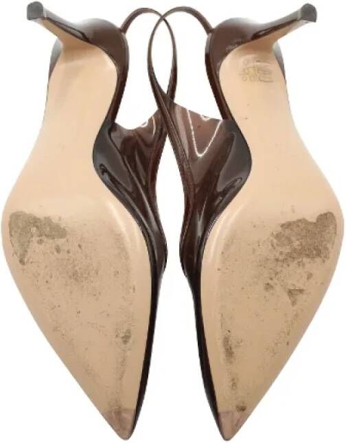 Gianvito Rossi Pre-owned Plastic heels Brown Dames