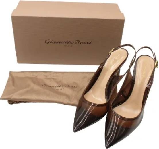 Gianvito Rossi Pre-owned Plastic heels Brown Dames