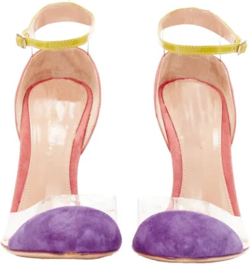 Gianvito Rossi Pre-owned Plastic heels Purple Dames