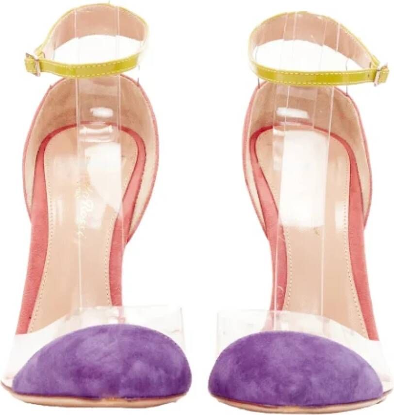 Gianvito Rossi Pre-owned Plastic heels Purple Dames