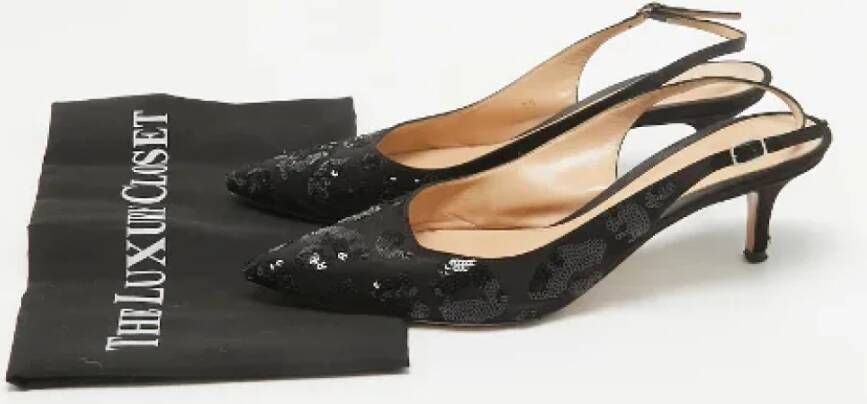 Gianvito Rossi Pre-owned Satin heels Black Dames