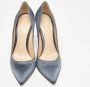 Gianvito Rossi Pre-owned Satin heels Blue Dames - Thumbnail 3