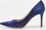 Gianvito Rossi Pre-owned Satin heels Blue Dames - Thumbnail 2