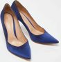 Gianvito Rossi Pre-owned Satin heels Blue Dames - Thumbnail 4