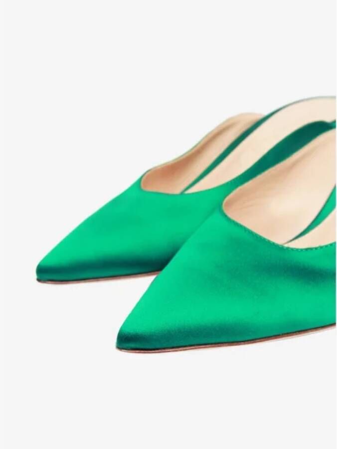 Gianvito Rossi Pre-owned Satin mules Green Dames