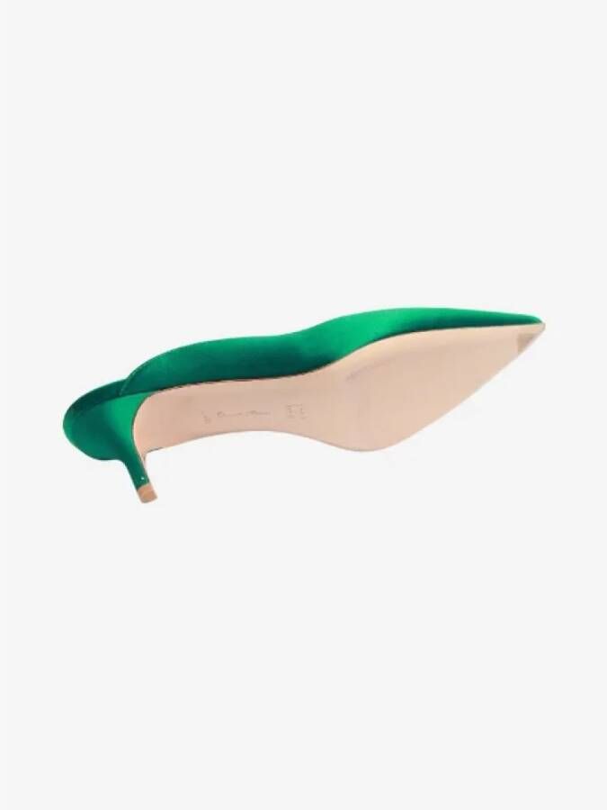 Gianvito Rossi Pre-owned Satin mules Green Dames