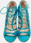 Gianvito Rossi Pre-owned Satin sandals Green Dames - Thumbnail 3