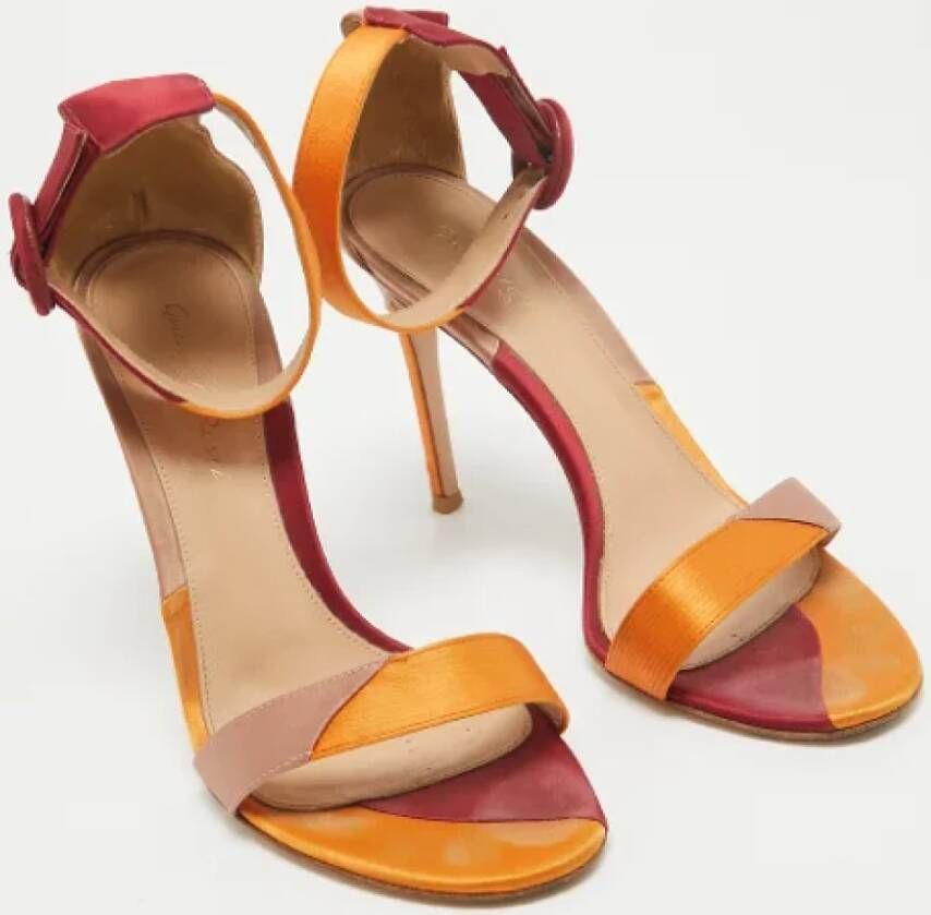 Gianvito Rossi Pre-owned Satin sandals Multicolor Dames