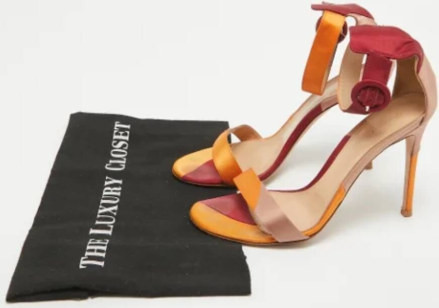 Gianvito Rossi Pre-owned Satin sandals Multicolor Dames