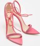 Gianvito Rossi Pre-owned Satin sandals Pink Dames - Thumbnail 4