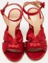 Gianvito Rossi Pre-owned Satin sandals Red Dames - Thumbnail 3