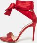 Gianvito Rossi Pre-owned Satin sandals Red Dames - Thumbnail 2