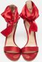 Gianvito Rossi Pre-owned Satin sandals Red Dames - Thumbnail 3