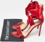 Gianvito Rossi Pre-owned Satin sandals Red Dames - Thumbnail 9