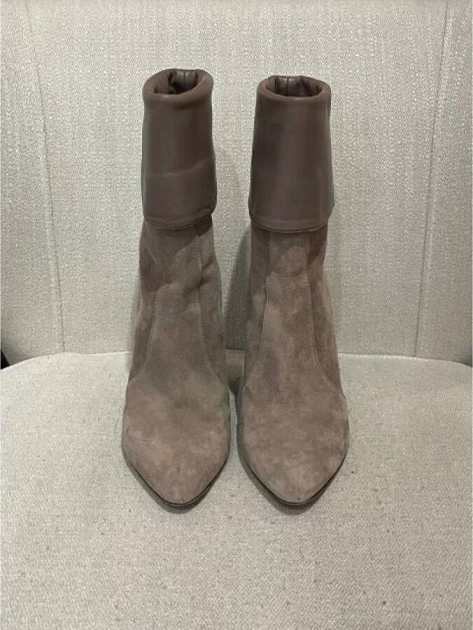 Gianvito Rossi Pre-owned Suede boots Beige Dames