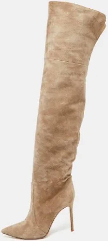 Gianvito Rossi Pre-owned Suede boots Beige Dames