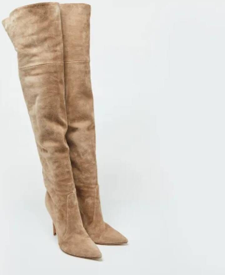 Gianvito Rossi Pre-owned Suede boots Beige Dames