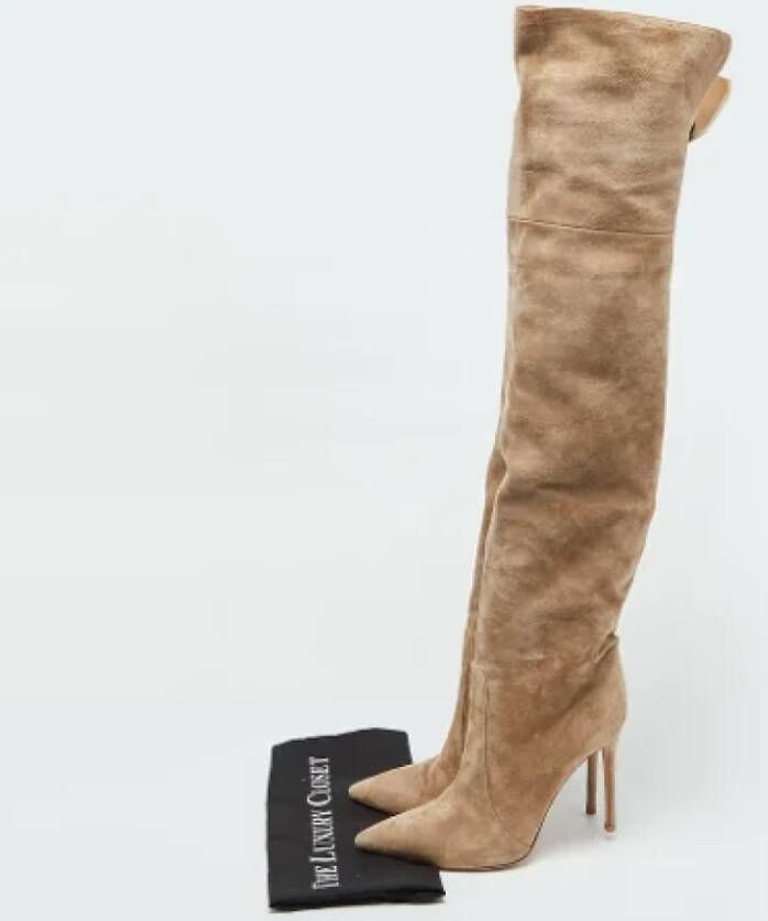 Gianvito Rossi Pre-owned Suede boots Beige Dames