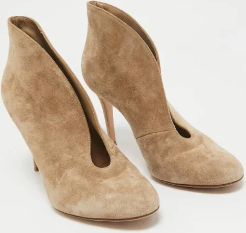 Gianvito Rossi Pre-owned Suede boots Beige Dames