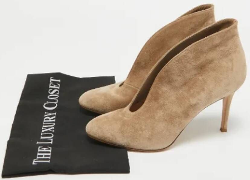 Gianvito Rossi Pre-owned Suede boots Beige Dames