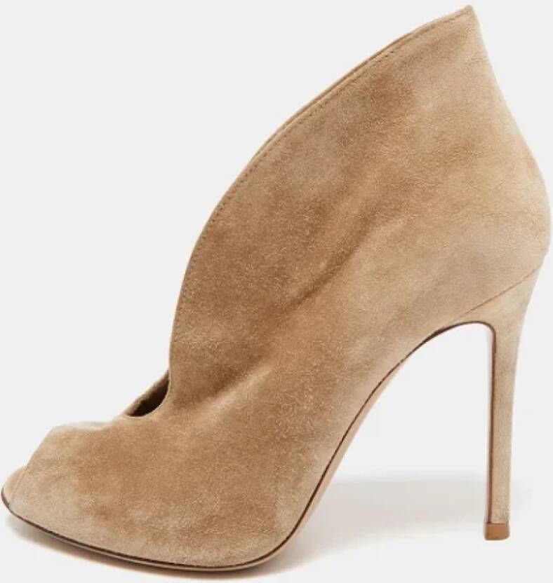 Gianvito Rossi Pre-owned Suede boots Beige Dames