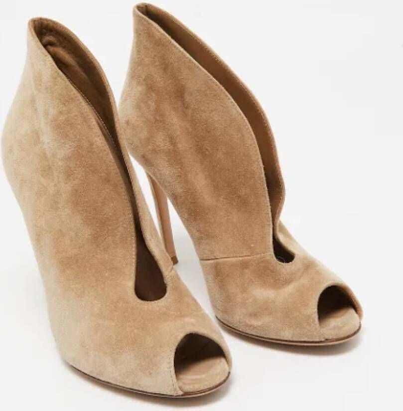 Gianvito Rossi Pre-owned Suede boots Beige Dames