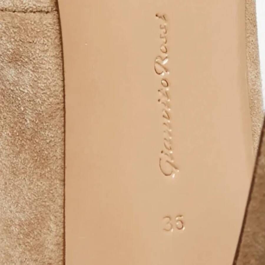 Gianvito Rossi Pre-owned Suede boots Beige Dames