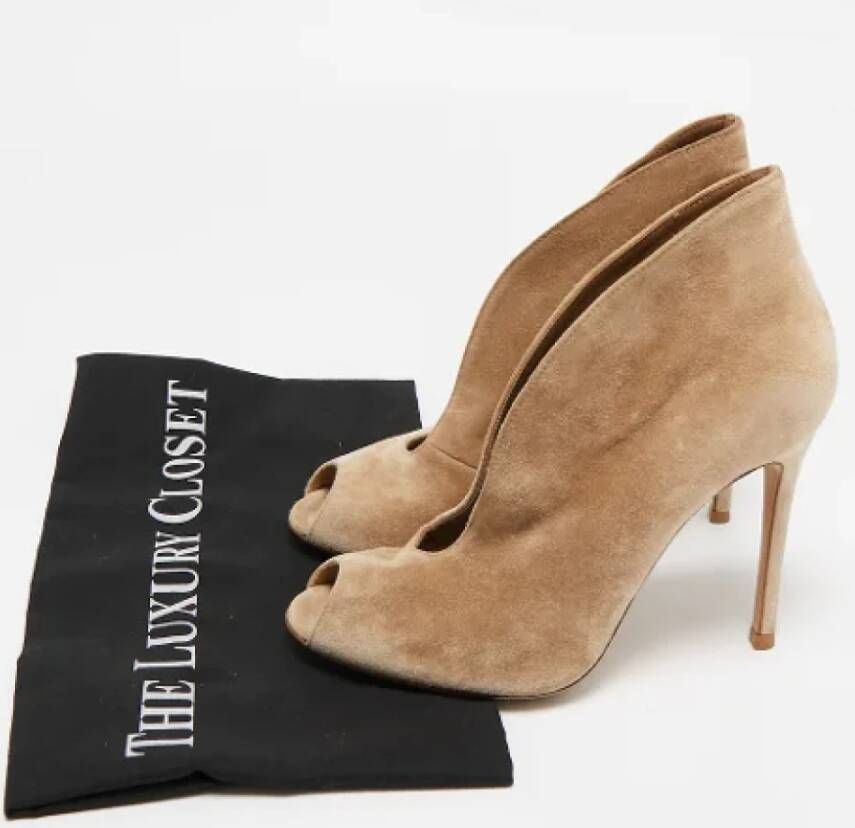 Gianvito Rossi Pre-owned Suede boots Beige Dames