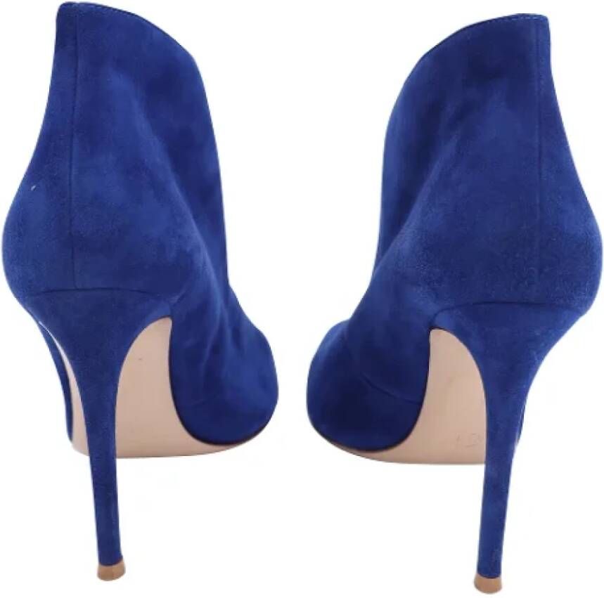 Gianvito Rossi Pre-owned Suede boots Blue Dames