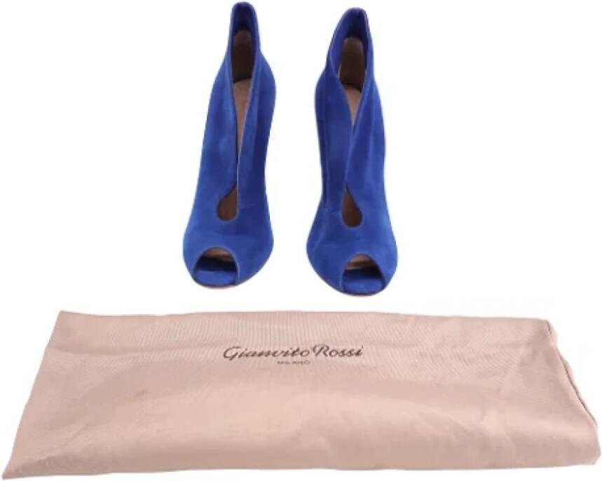 Gianvito Rossi Pre-owned Suede boots Blue Dames