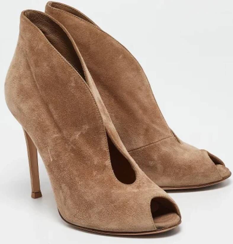 Gianvito Rossi Pre-owned Suede boots Brown Dames