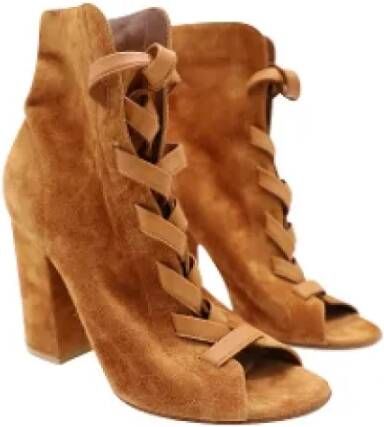 Gianvito Rossi Pre-owned Suede boots Brown Dames