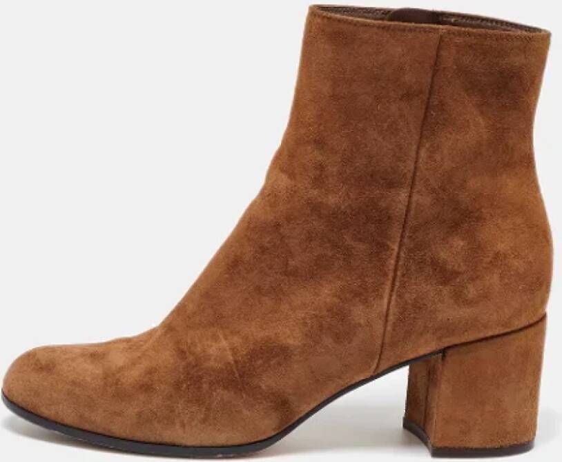 Gianvito Rossi Pre-owned Suede boots Brown Dames