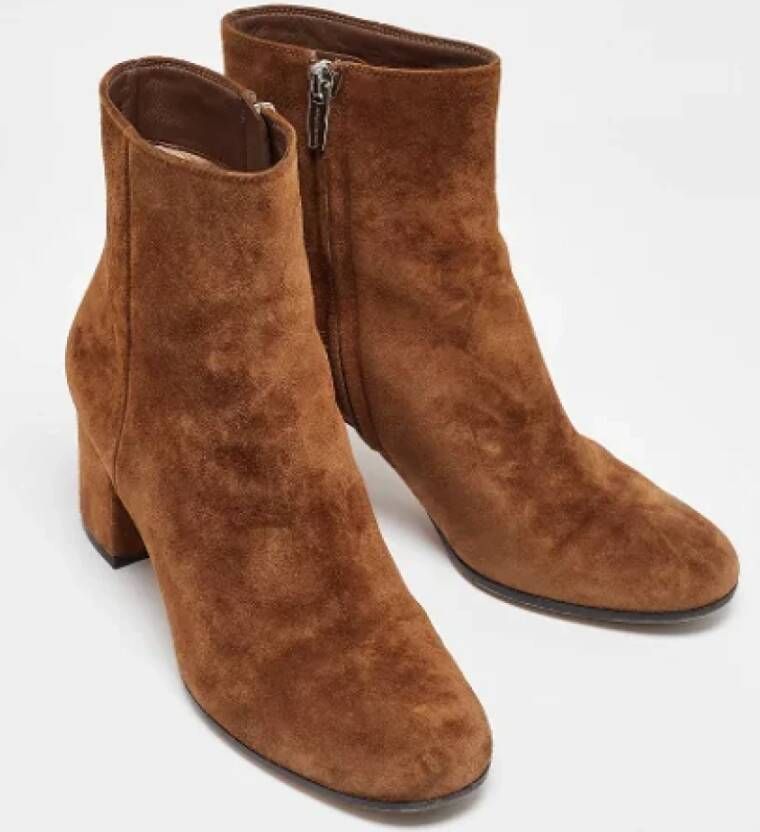 Gianvito Rossi Pre-owned Suede boots Brown Dames