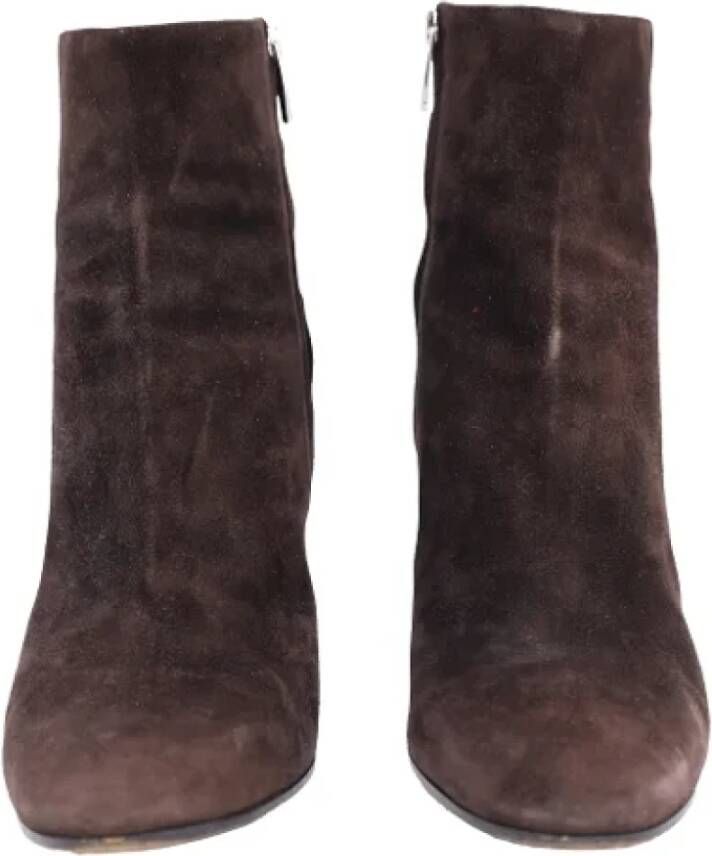 Gianvito Rossi Pre-owned Suede boots Brown Dames