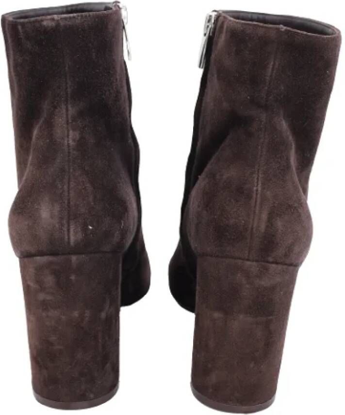 Gianvito Rossi Pre-owned Suede boots Brown Dames